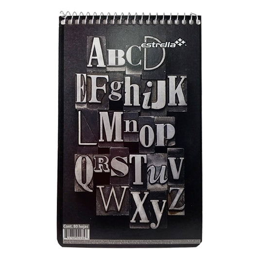 LIBRETA TAQUIGRAFIA CORTO ESPIRAL 80 HJ ESTRELLA