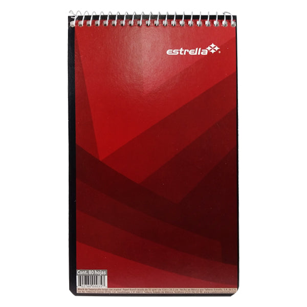 LIBRETA TAQUIGRAFIA LARGA ESPIRAL 80 HJ ESTRELLA