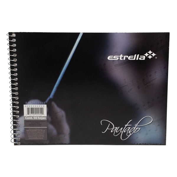 CUADERNO ITALIANO ESPIRAL PAUTADO 50 HJ ESTRELLA MNK