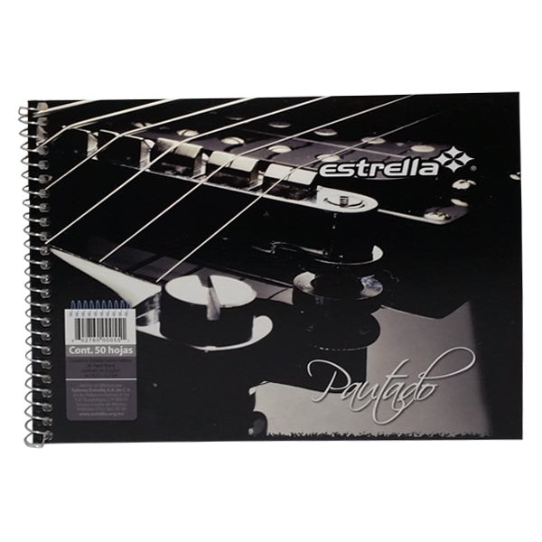 CUADERNO ITALIANO ESPIRAL PAUTADO 50 HJ ESTRELLA MNK