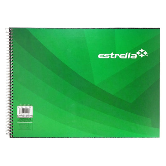 CUADERNO DIBUJO ESPIRAL PLUS 20 HJ ESTRELLA MNK