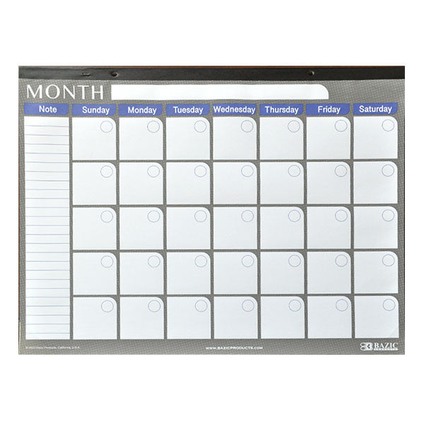 CALENDARIO ESCRITORIO MENSUAL 17X22 PULGADA 588 BAZIC