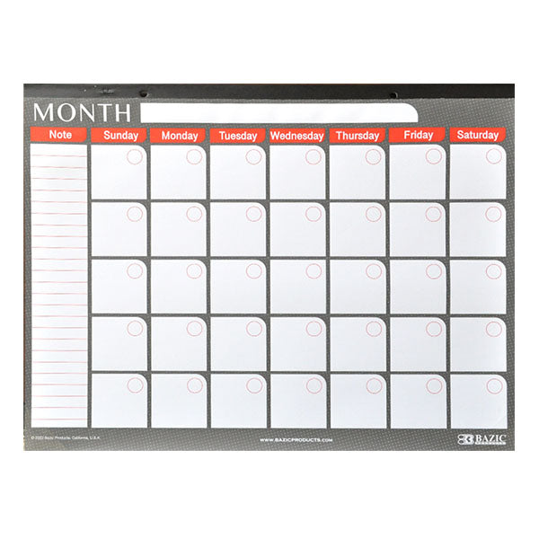 CALENDARIO ESCRITORIO MENSUAL 17X22 PULGADA 588 BAZIC