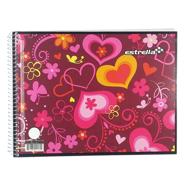 CUADERNO ITALIANO ESPIRAL BASICO 100 HJ BLANCO ESTRELLA MNK