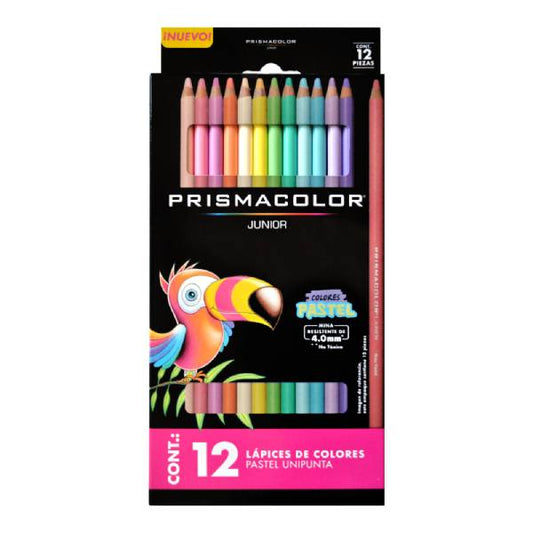 COLORES PRISMACOLOR JUNIOR PASTEL 12 PZ NEWELL BEROL