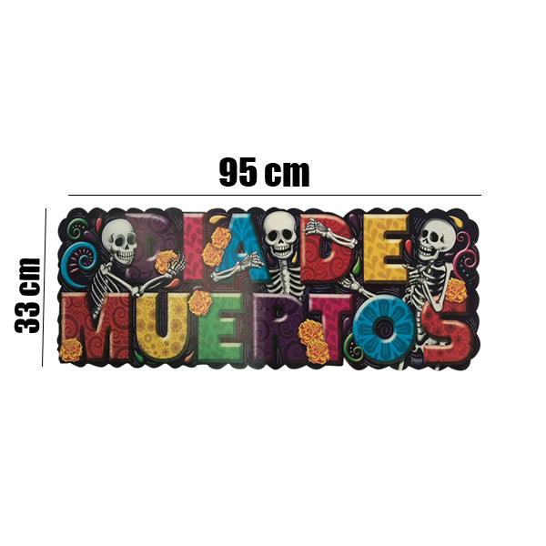 LETRERO MUERTOS TEXTURA 94 X 32.5 1905 HALLOWEEN PADI