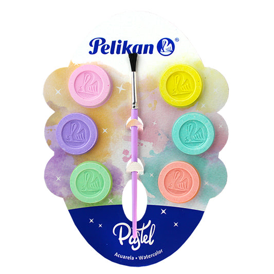 ACUARELA PASTEL 6 PASTILLAS PELIKAN MNK