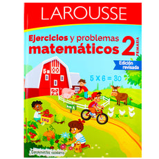 LIBRO EJERCICIOS Y PROBLEMAS MATEMATICOS 2 EDICIONES LAROUSSE MNK