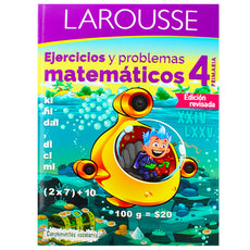 LIBRO EJERCICIOS Y PROBLEMAS MATEMATICOS 4 EDICIONES LAROUSSE MNK