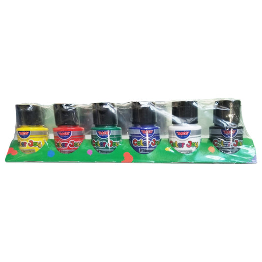 TEMPERA P/CARTEL COLOR JOY 25 ML 6 PZ BACO MNK