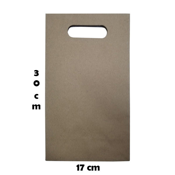 BOLSA REGALO MEDIANA KRAFT TROQUELADA BOLSA