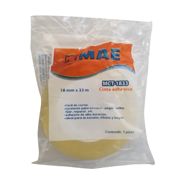 TAPE TRANSPARENTE 18X33 MCT-1833 MAE