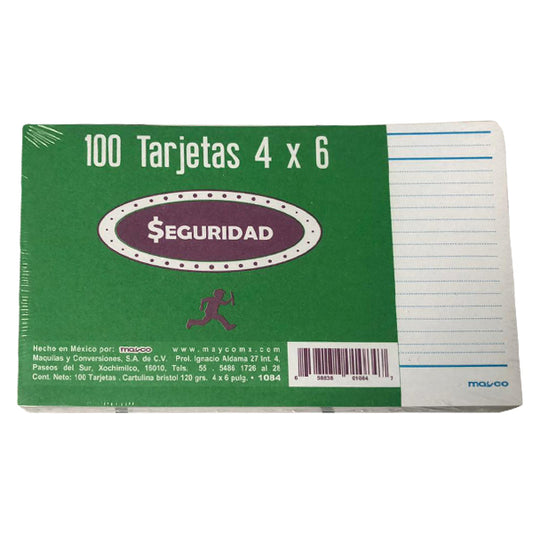 TARJETA HEMEROGRAFICA 4X6 RAYA 100 HJ 1084 MAYCO MNK