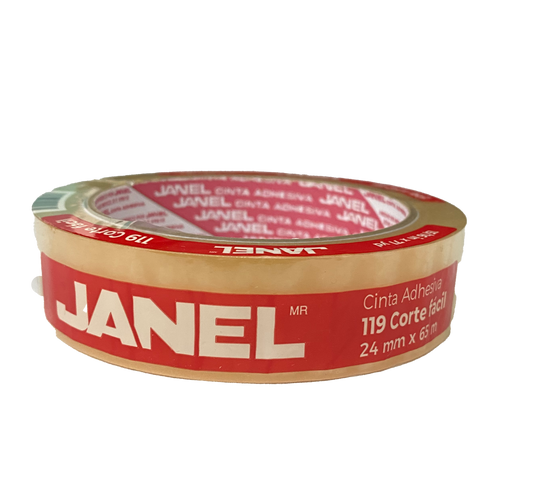 TAPE TRANSPARENTE 24X65 MT 119 JANEL MNK