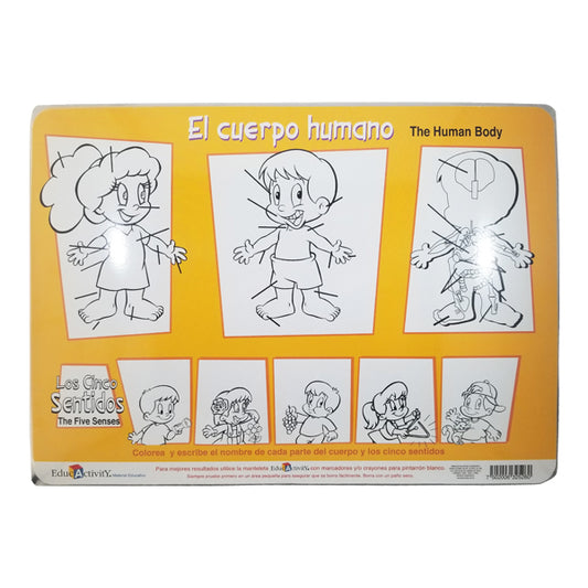 MANTEL INDIVIDUAL CUERPO HUMANO EDUCACTIVITY