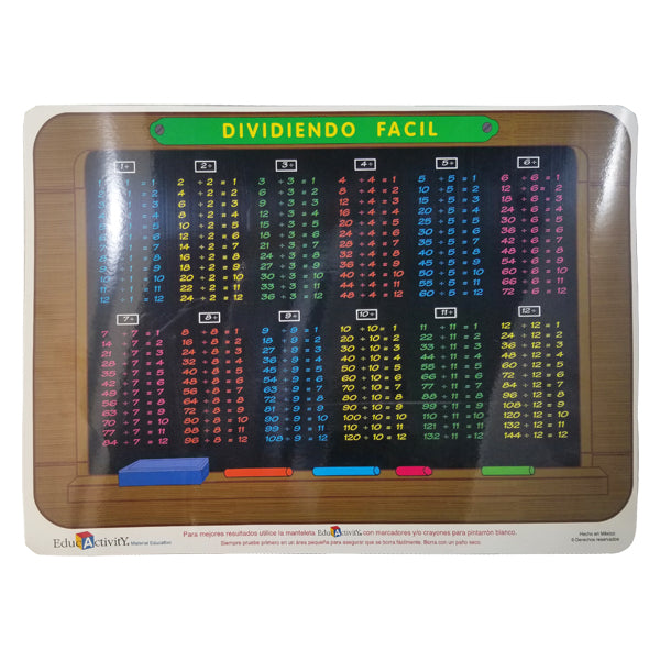 MANTEL INDIVIDUAL DIVIDIENDO FACIL 501 EDUCACTIVITY