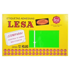 ETIQUETA CONTINUA #19 VERDE  LESA