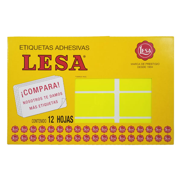 ETIQUETA NO CONTINUA #24 AMARILLO LESA