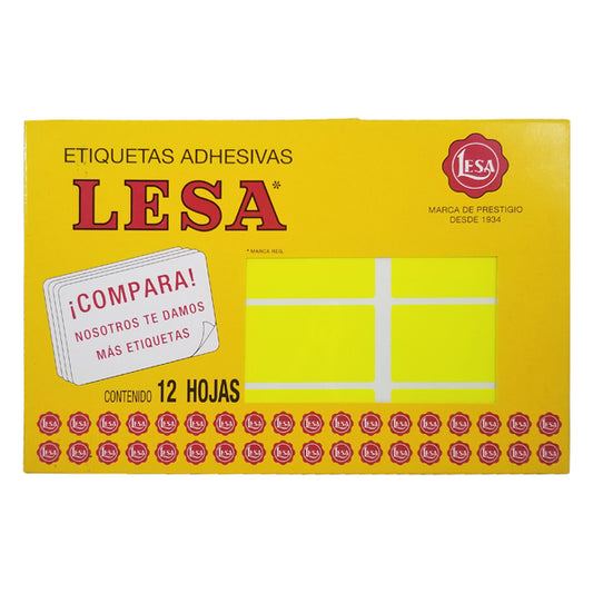 ETIQUETA NO CONTINUA #24 AMARILLO LESA