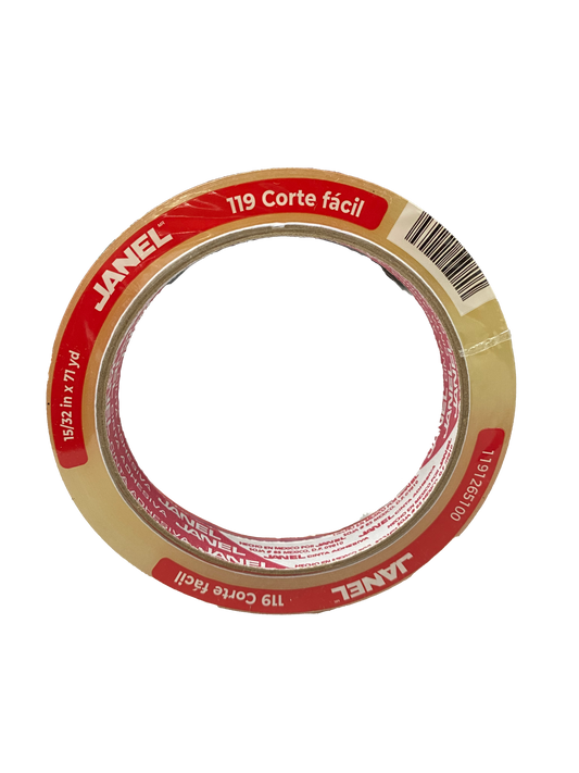 TAPE TRANSPARENTE 119 12X65 MT JANEL MNK