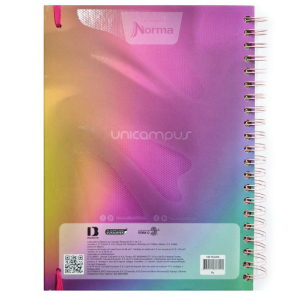 CUADERNO PROFESIONAL DOBLE ARGOLLA UNICAMPUS 160 HJ RAYA NORMA MNK