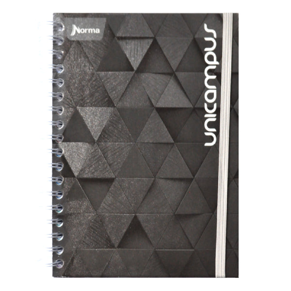CUADERNO DOBLE ARGOLLA DURA BOOK UNICAMPUS METALICO 160 HJ C7  NORMA MNK