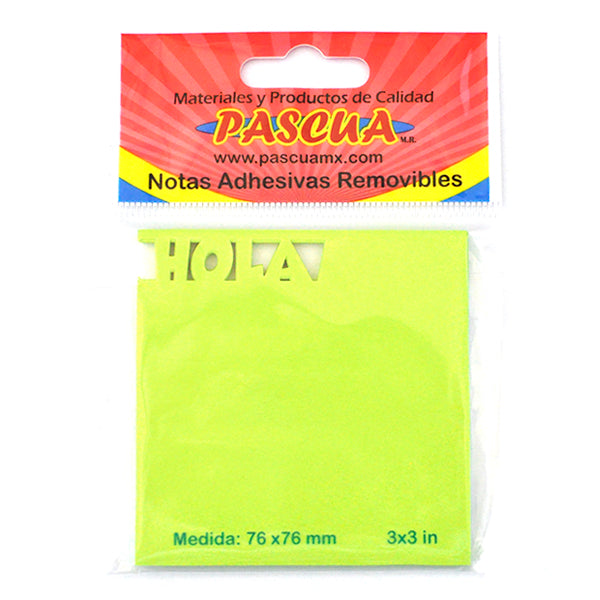 NOTAS ADHESIVAS FRASE HOLA PASCUA