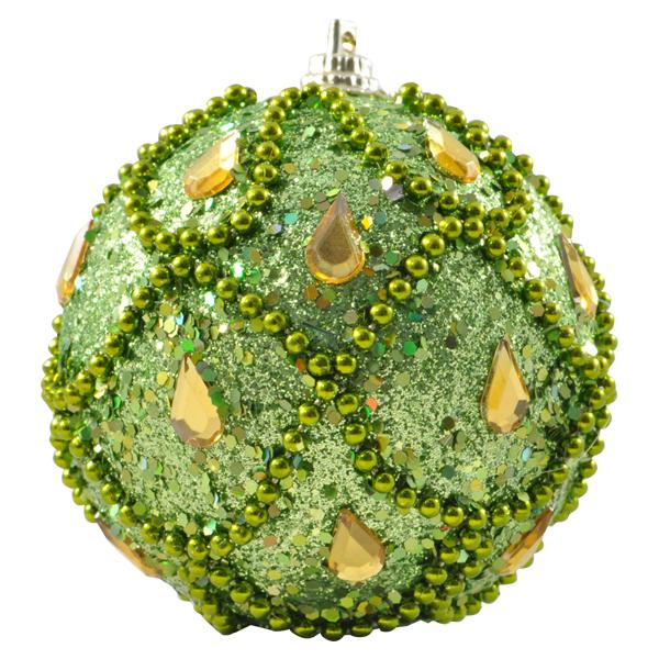 ESFERA 80 MM NAVIDAD HT-A07815 VERDE MANZANA BRIDGECO