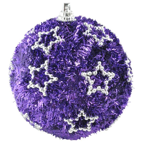 ESFERA 80 MM NAVIDAD HT-A09271 MORADO BRIDGECO