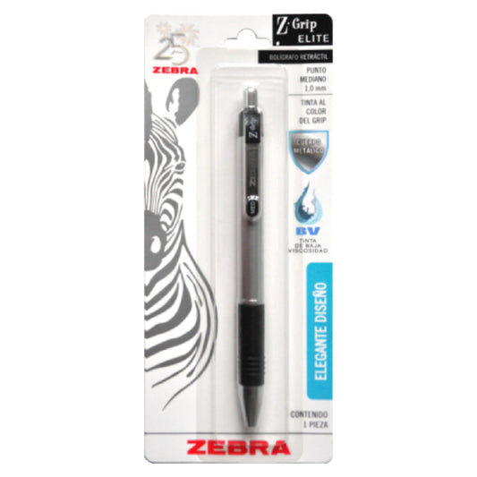 PLUMA Z- GRIP ELITE 1.0 MM NEGRO 1 PZ 7942-10 ZEBRA