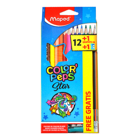 COLOR MADERA PEPS LARGOS 12 PZ MAPED