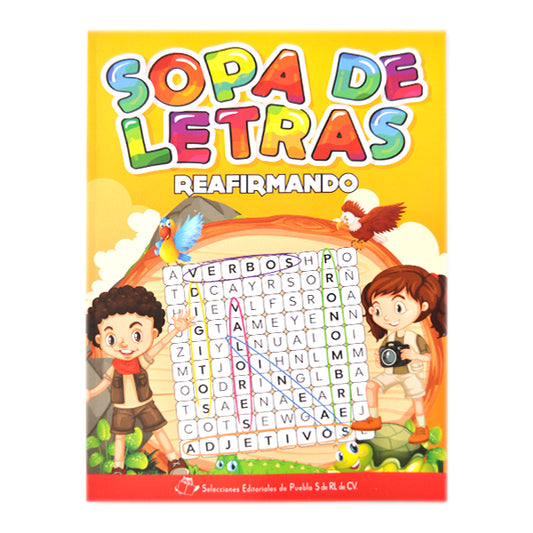 LIBRO SOPA DE LETRAS REAFIRMANDO EDITORIAL PUEBLA