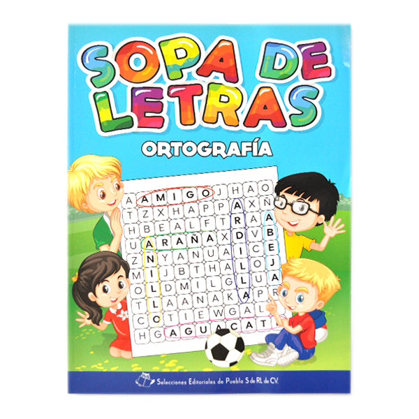 LIBRO SOPA DE LETRAS ORTOGRAFIA EDITORIAL PUEBLA