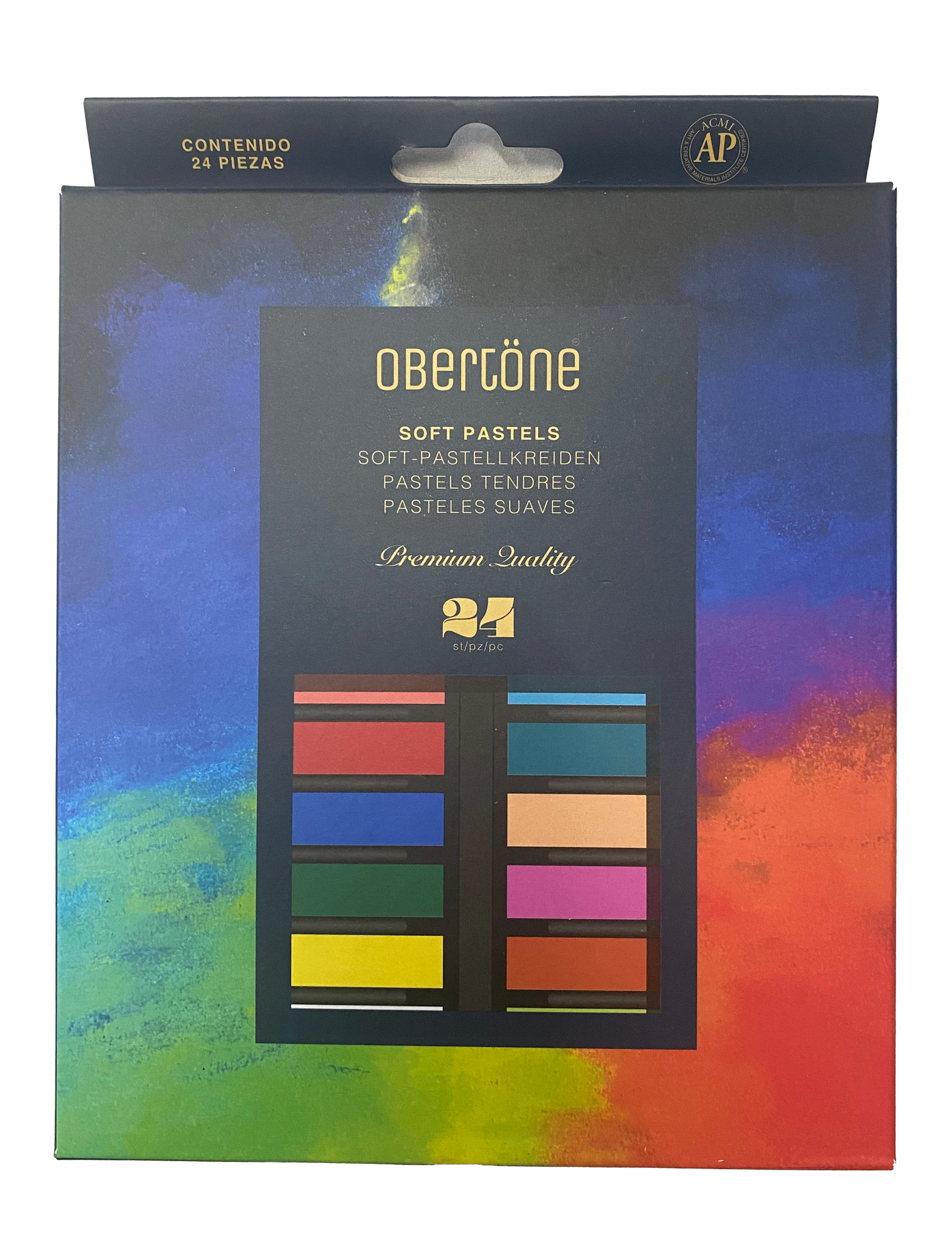 COLORES GIS PASTEL 24 PZ OBERTONE PINTO DISTRIBUIDORA