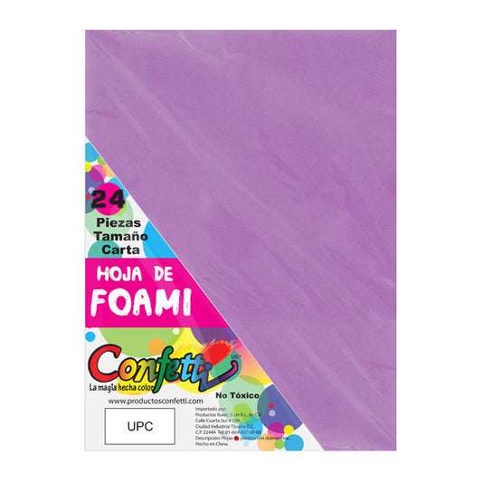 FOAMY CARTA 24 PZ LILA NAEN MNK
