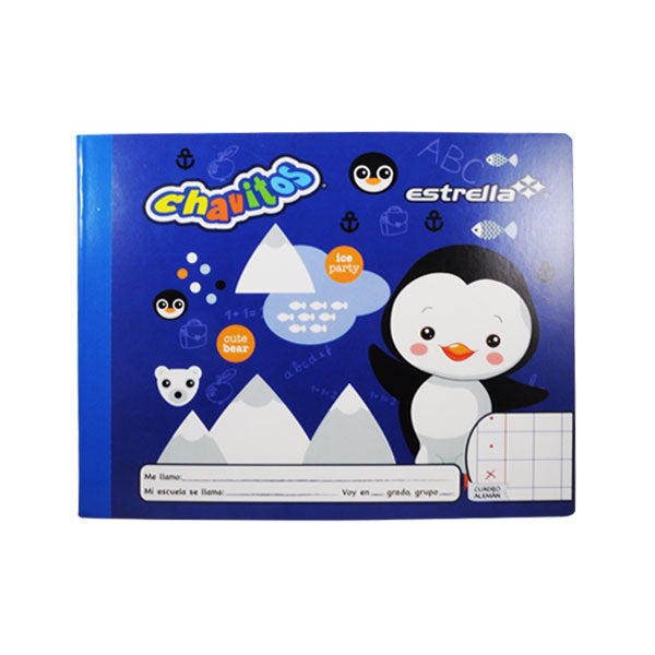 CUADERNO PREESCOLAR COSIDO 72 HJ CUADRO 10 MM ESTRELLA MNK