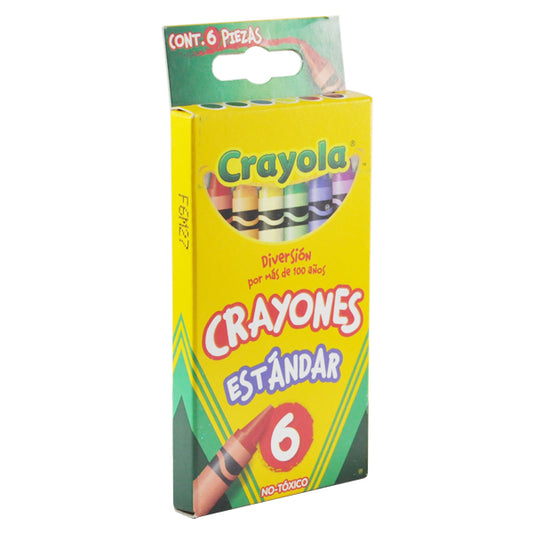 CRAYON ESTANDAR 6 PZ CRAYOLA MNK