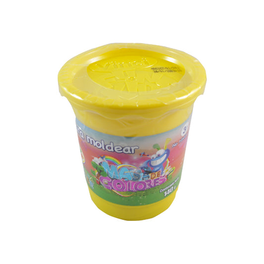 PLASTILINA BOTE 140 GR VINCI FUN KIDS AMARILLO 53122 DIXON MNK