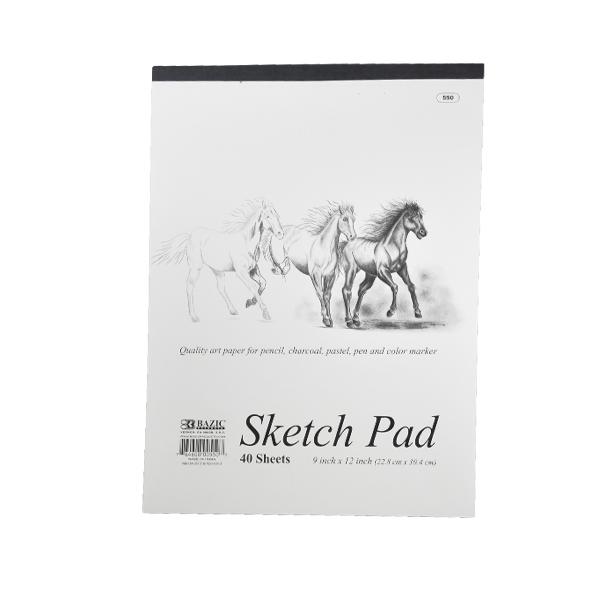BLOCK DIBUJO SKETCH PAD 9X12 40 HJ 550 BAZIC