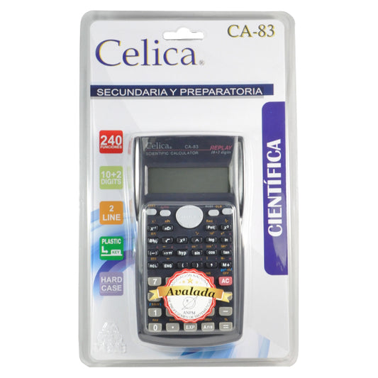 CALCULADORA CIENTIFICA 10 DIGITOS 240 FUNCIONES CA-83 CELICA MNK