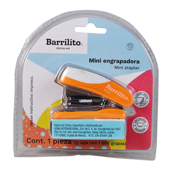 ENGRAPADORA MINI C/GRAPA ESTANDAR 6115A GOBA BARRILITO