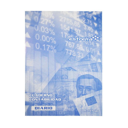 CUADERNO CONTABILIDAD DIARIO 16 HJ ESTRELLA