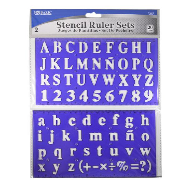 MOLDE DE LETRAS 2 PZ #305 BAZIC