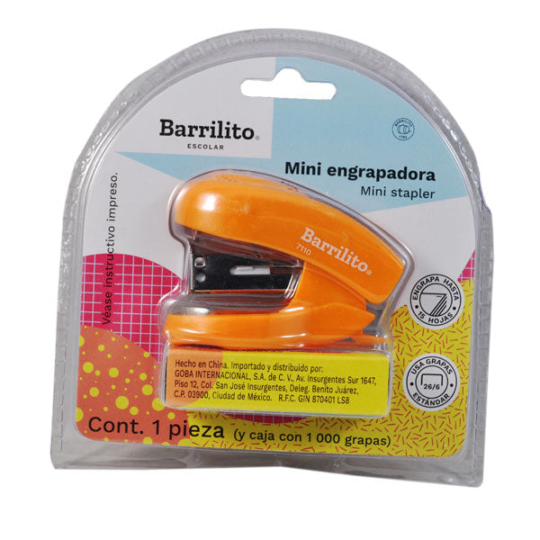 ENGRAPADORA MINI C/GRAPA ESTANDAR 7110 GOBA BARRILITO
