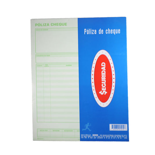 BLOCK POLIZA CHEQUE CARTA AUTOCOPIANTE 50 HJ 1010 MAYCO