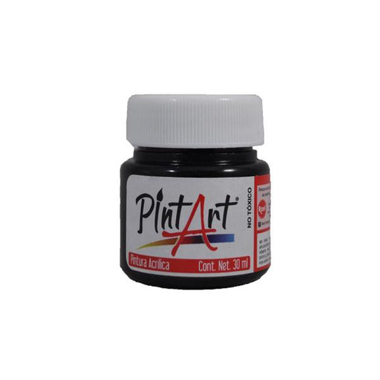 PINTURA ACRILICA 30 ML NEGRO 1375 PINTART