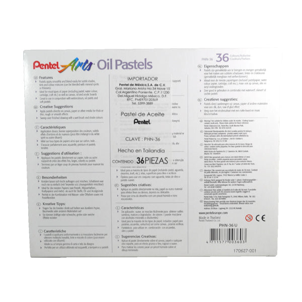 COLORES PASTEL 36 PZ PENTEL