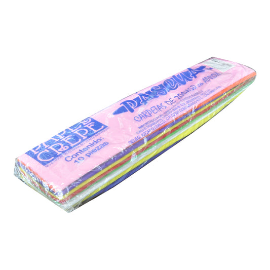 PAPEL CREPE COLORES SURTIDOS 10 PZ MNK