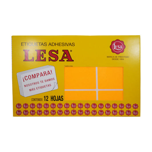 ETIQUETA NO CONTINUA #13 NARANJA LESA