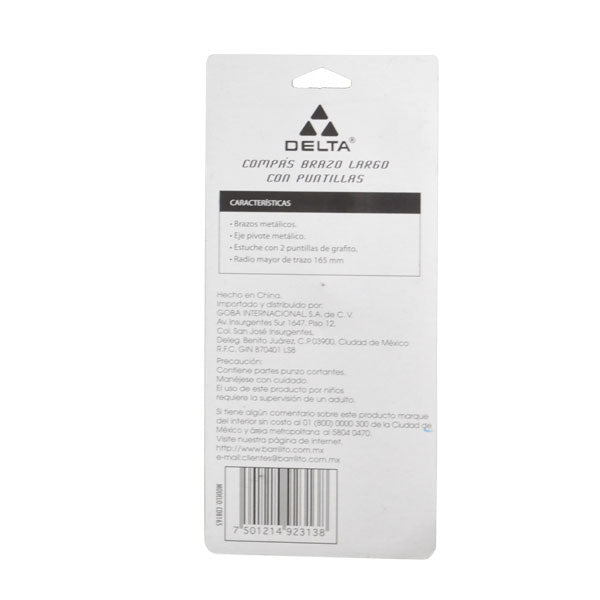 COMPAS PRECISION BRAZO LARGO CDB165 GOBA BARRILITO MNK